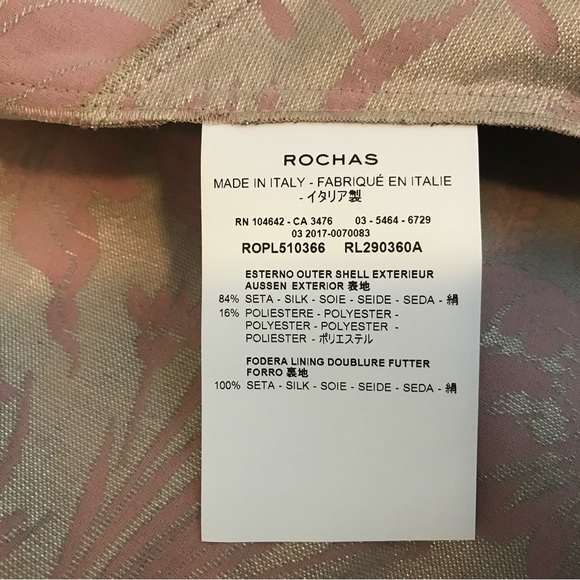 Rochas Pre-Fall 2017 Rose Gold Silk Versailles Evening Gown Small - Picture 5 of 16